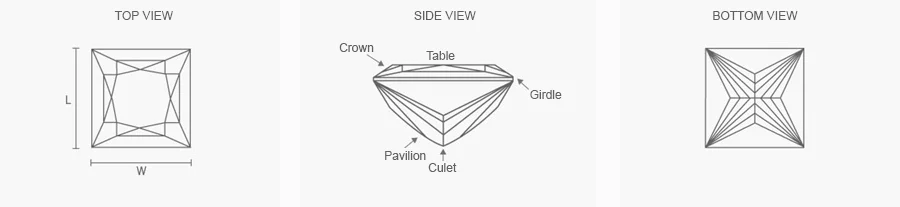 A Diamond Fit for Royalty - Princess Cut Diamond Engagement Rings