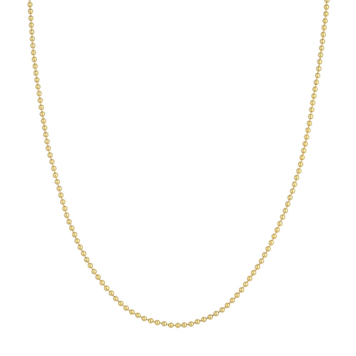 2mm Gold Bead Chain view 1