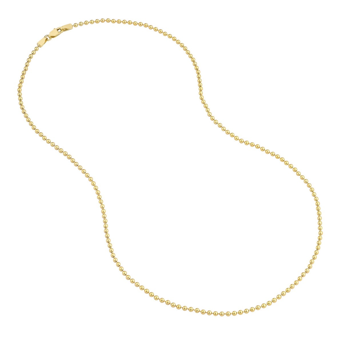 2mm Gold Bead Chain view 3