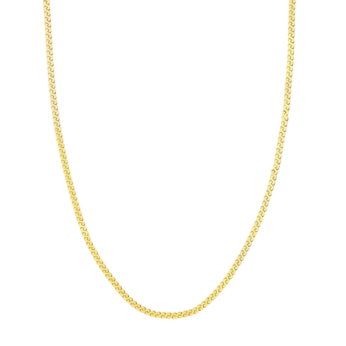 3.00mm Serpentine Gold Chain view 1