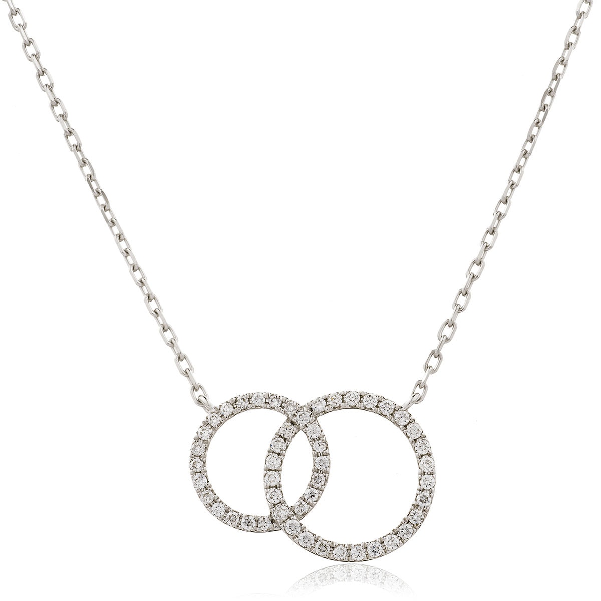 Fixed Double Circle Necklace view 1