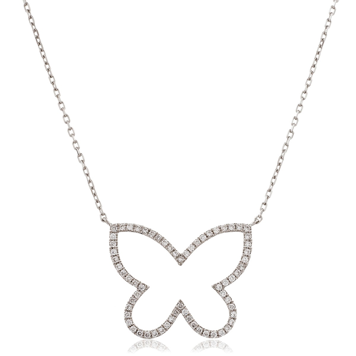 Fixed Micro Set Large Diamond Pendant view 1