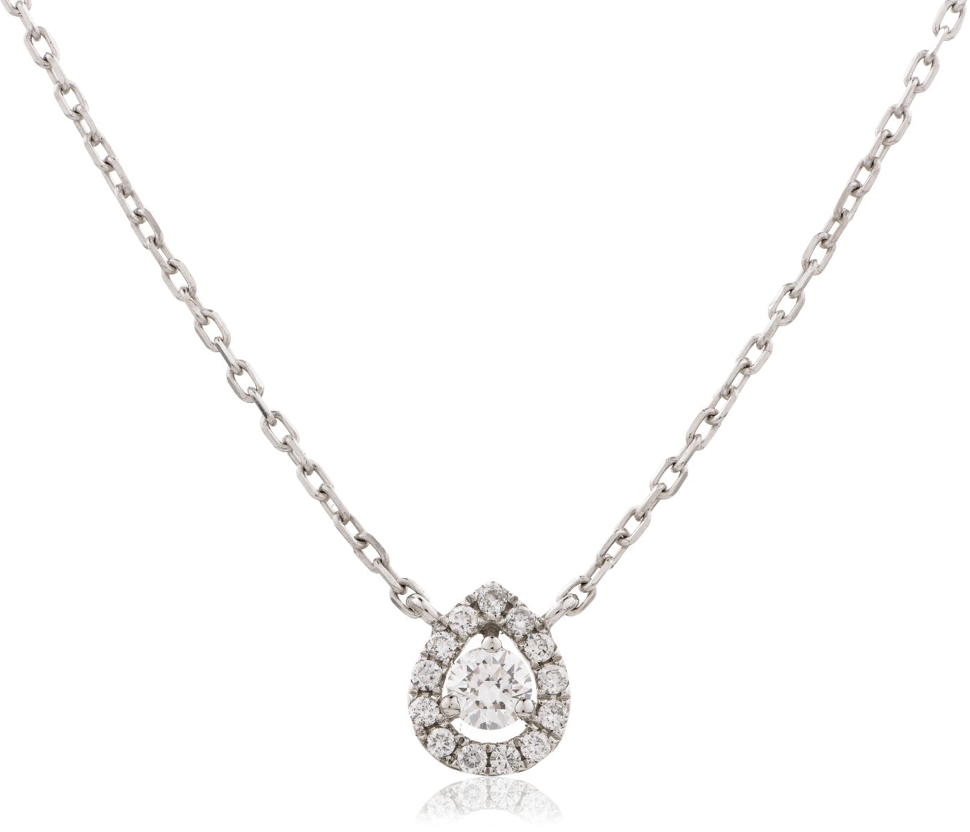 Pear Halo Diamond Pendant view 1