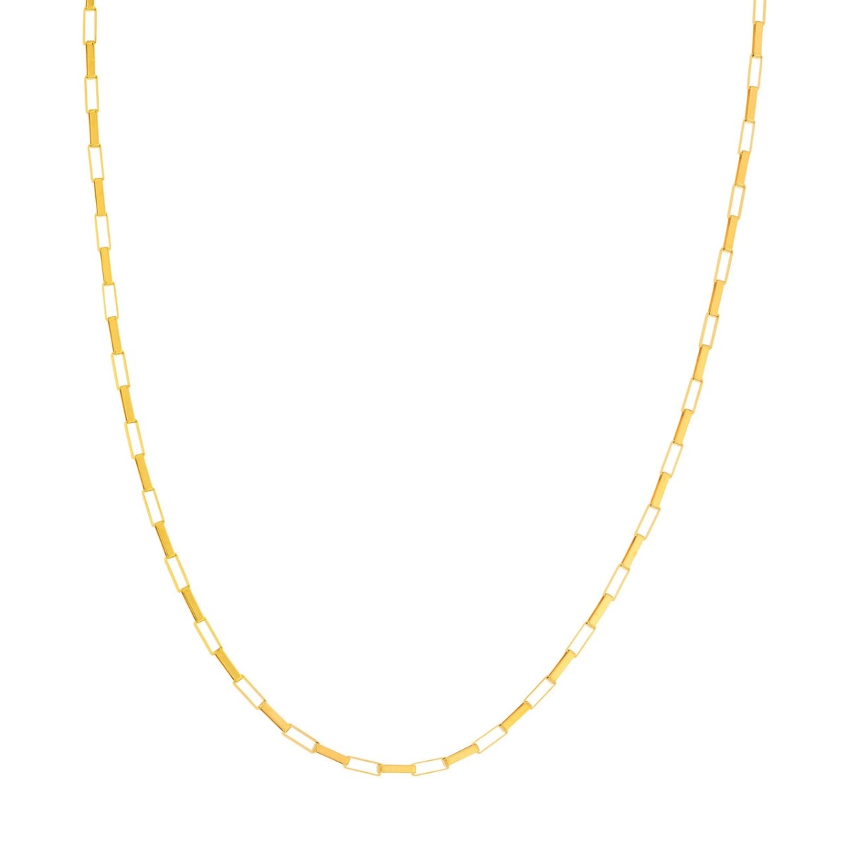 Fancy Long Gold Link Box Chain view 1