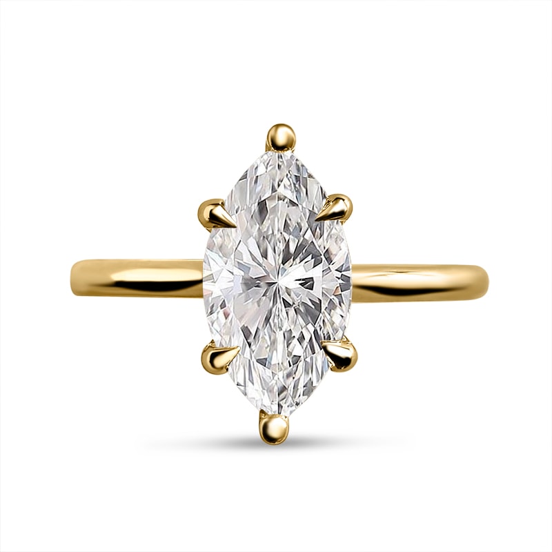 Marquise Solitaire Style Engagement Ring