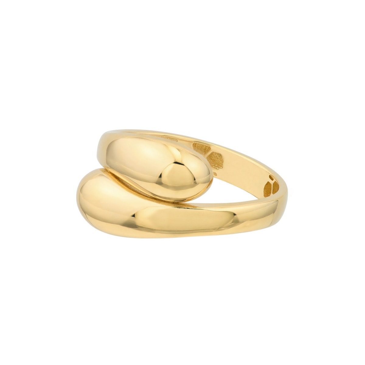 Crossover Gold Ring view 1