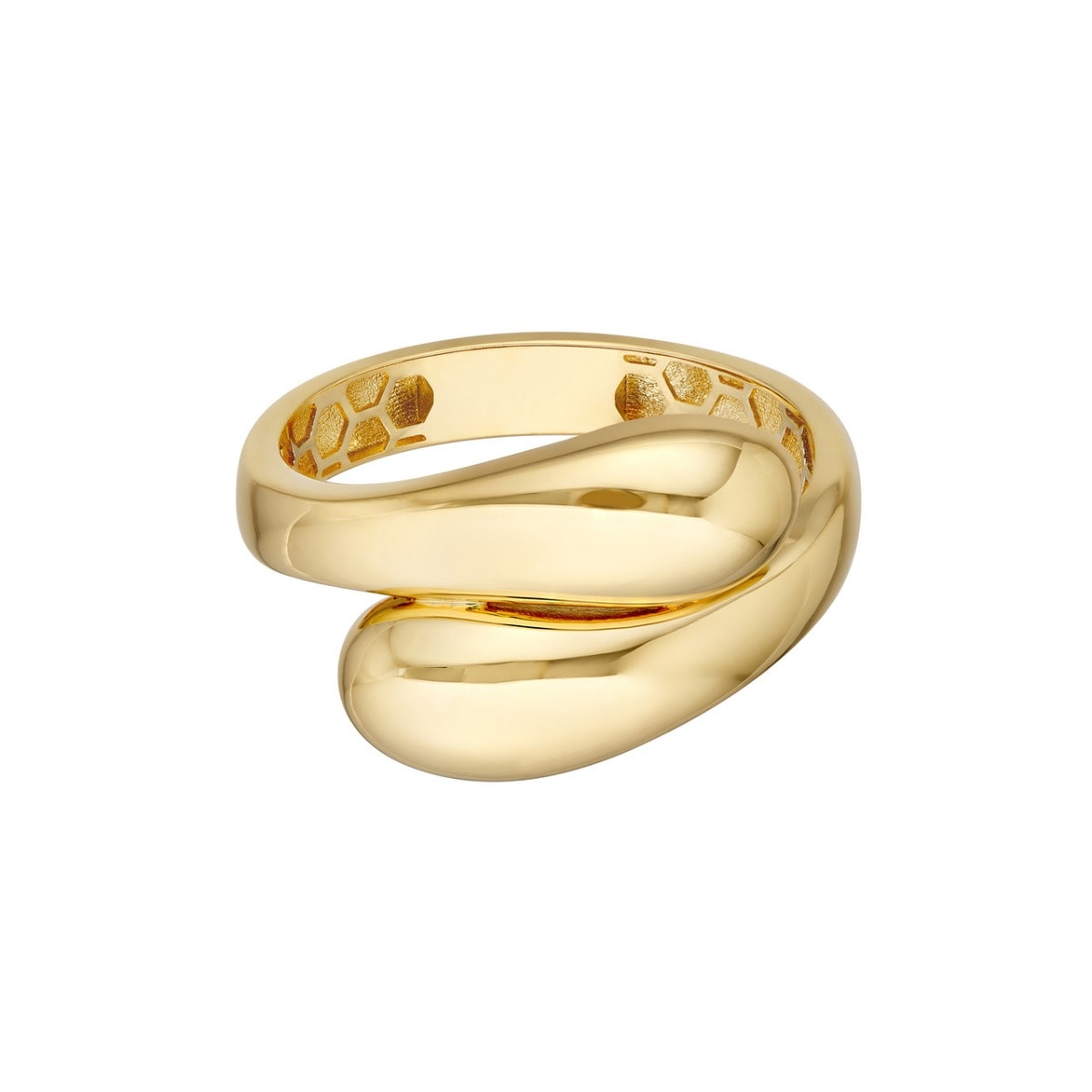 Crossover Gold Ring view 4