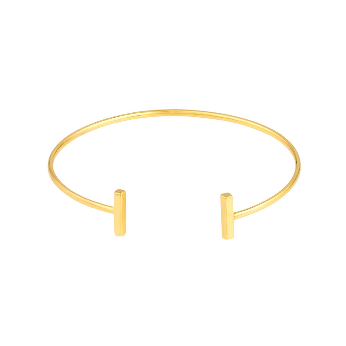 Staple Bar Cuff Gold Bangle view 1
