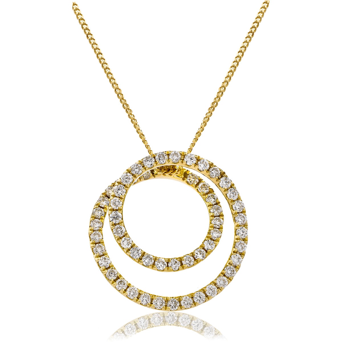 Pave Set Round Diamond Designer Pendant view 4