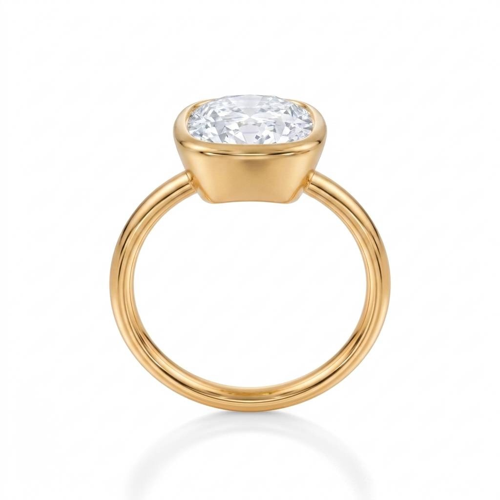 Zoe Kravitz Lab Grown Diamond Engagement Ring view 5