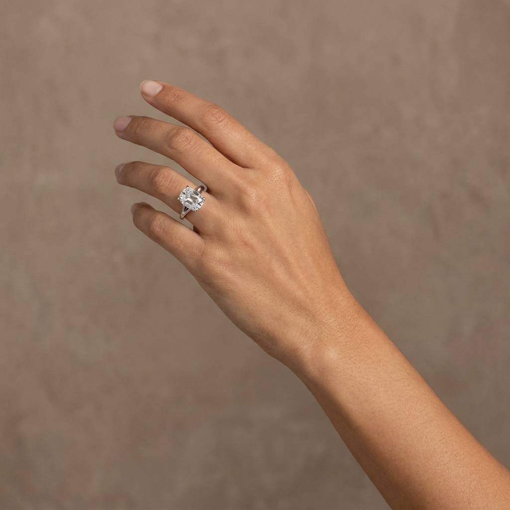 Split_Shank_Oval_Cut_Solitaire_Diamond_Engagement_Ring_On_Hand