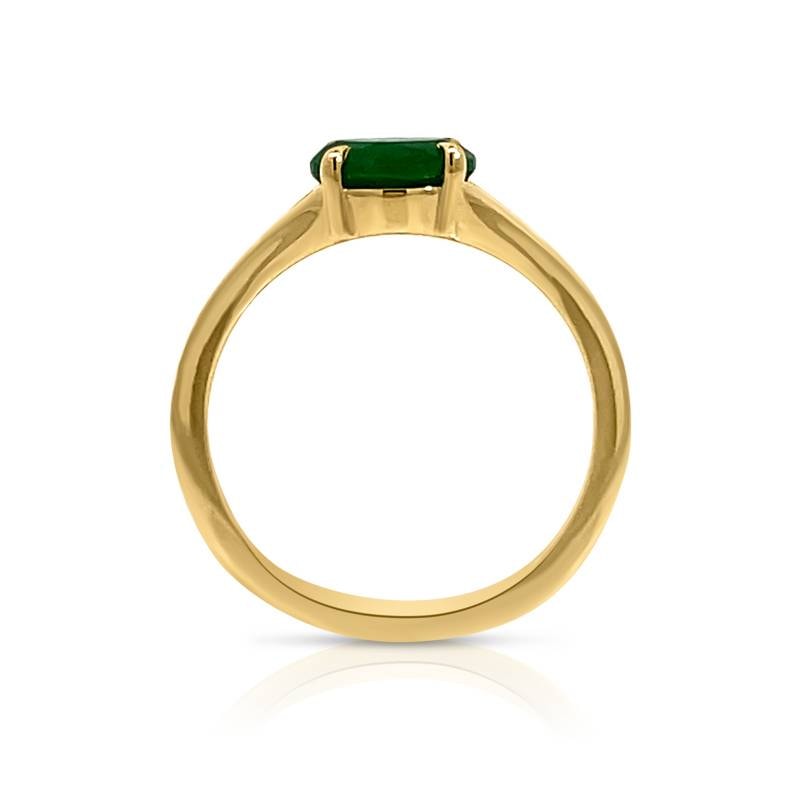 Split Shank Oval Gemstone Solitaire Ring view 5