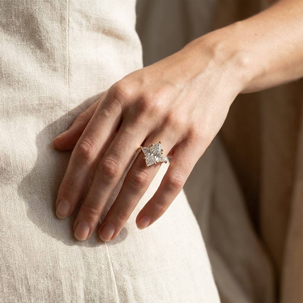 Marquise_Trilogy_Diamond_Engagement_Ring_with_Triangle_Sides_yellow_gold
