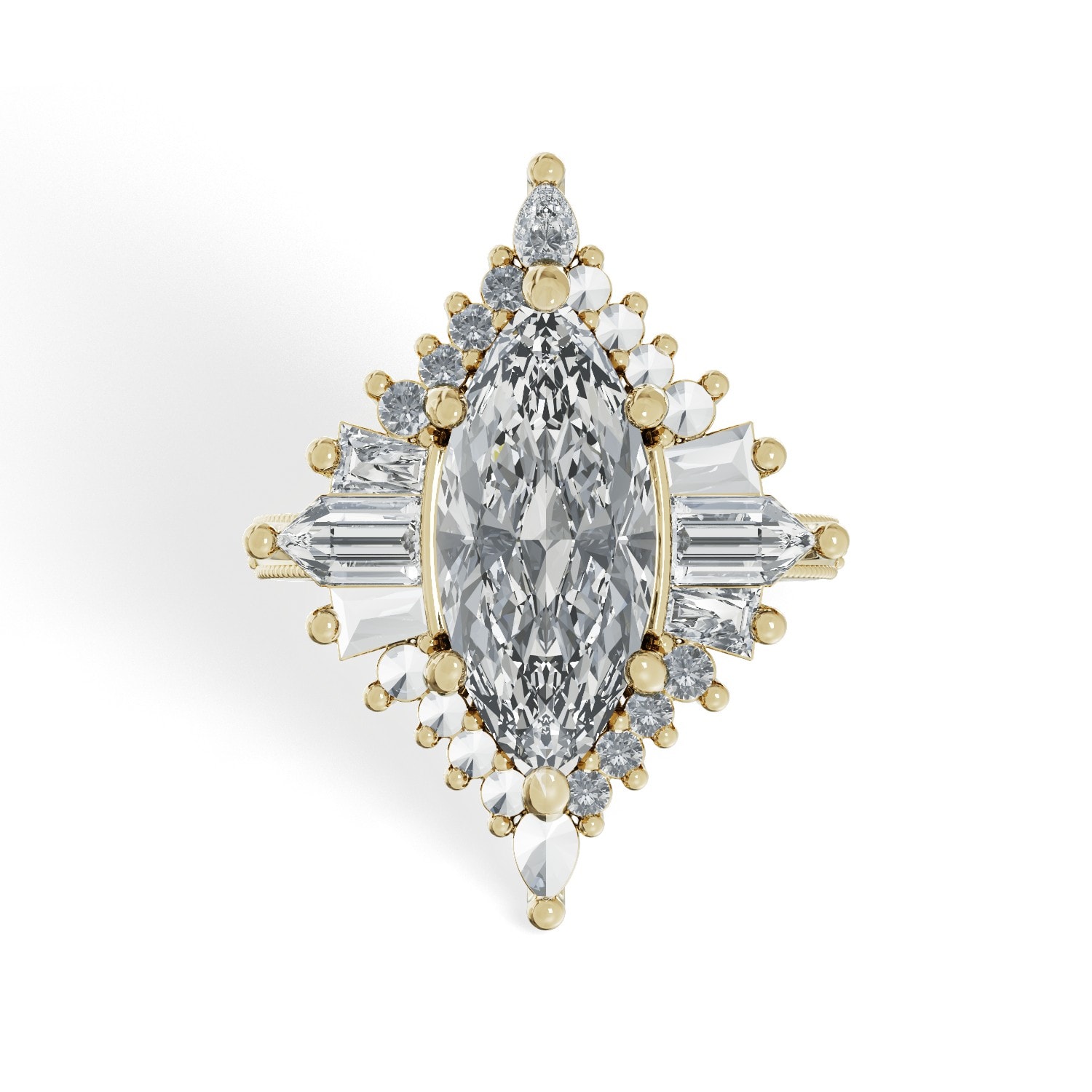 Marquise_Cluster_Antique_Diamond_Engagement_Ring_front_view_platinum.jpg