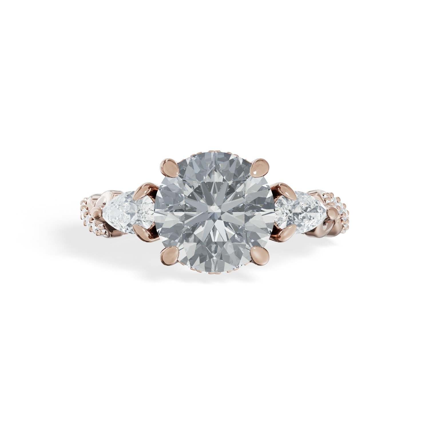 Braided_Micro_Set_Side_Pears_Round_Diamond_Engagement_Ring_front_view_platinum.jpg