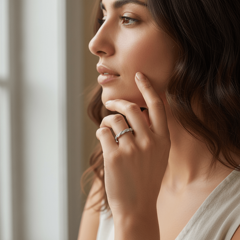 020ct_Braided_Micro_Setting_Diamond_Wedding_Ring_On_Model
