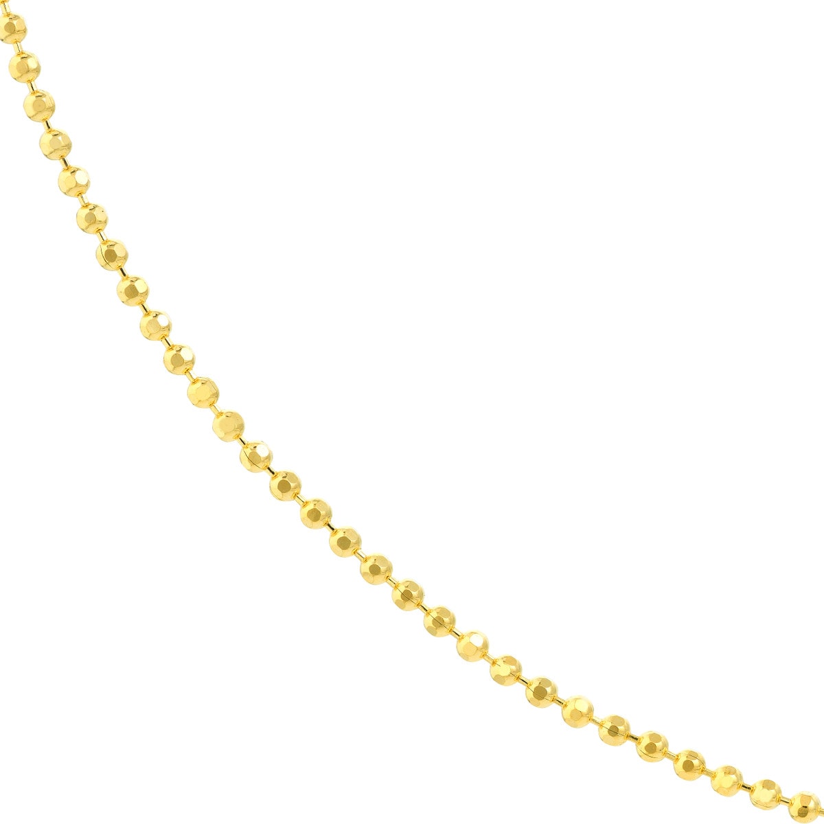 1.15mm Diamond Cut Bead Chain - alternate view