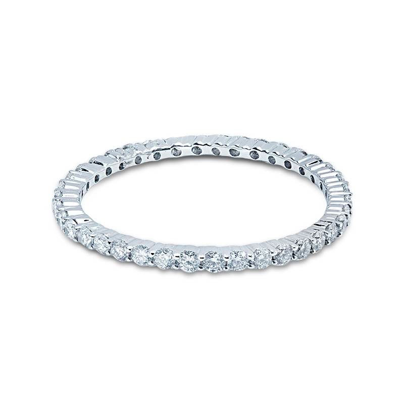1.2mm Diamond Eternity Ring Claw Setting