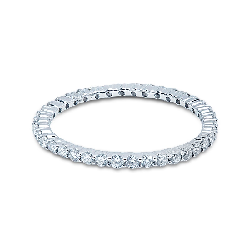 1.2mm Diamond Eternity Ring Claw Setting