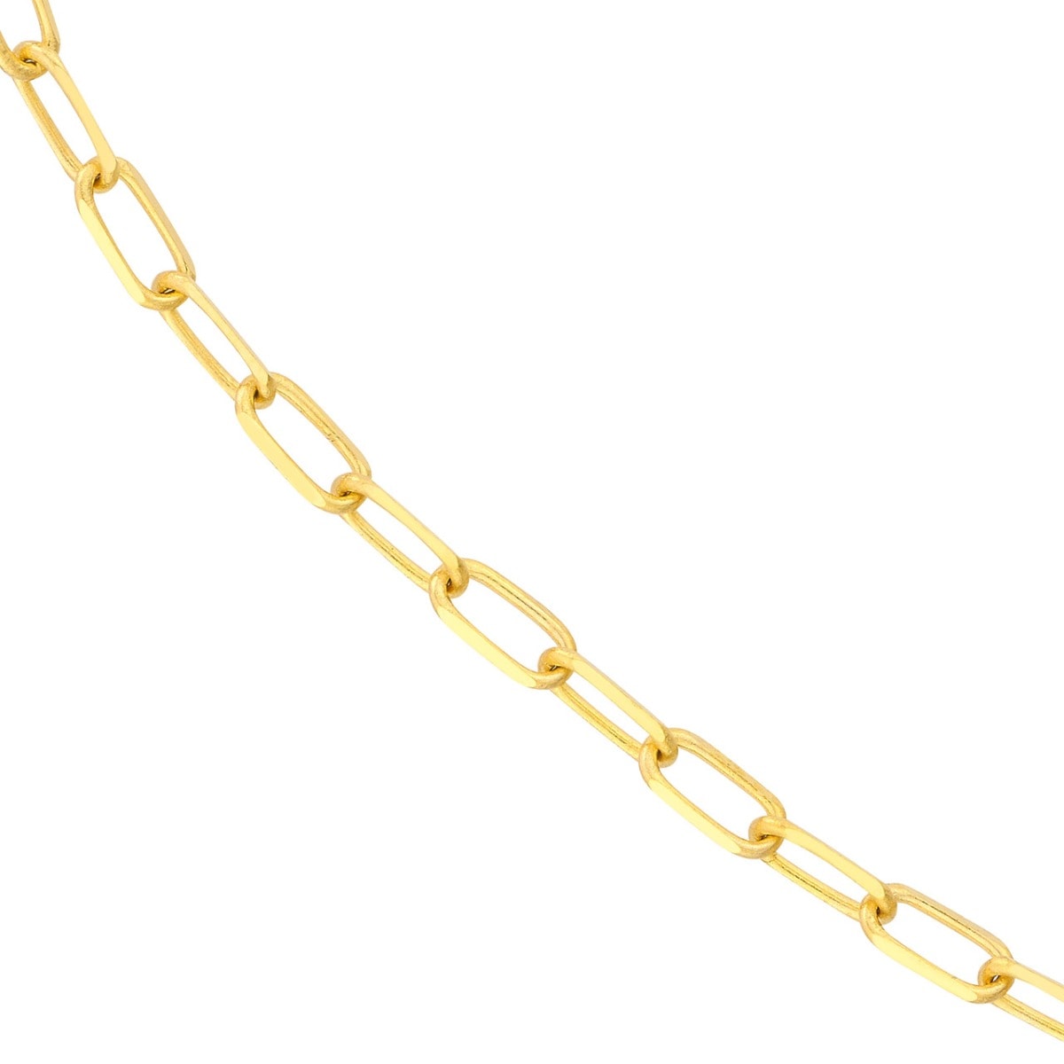 Thin Paper Clip Gold Chain view 3