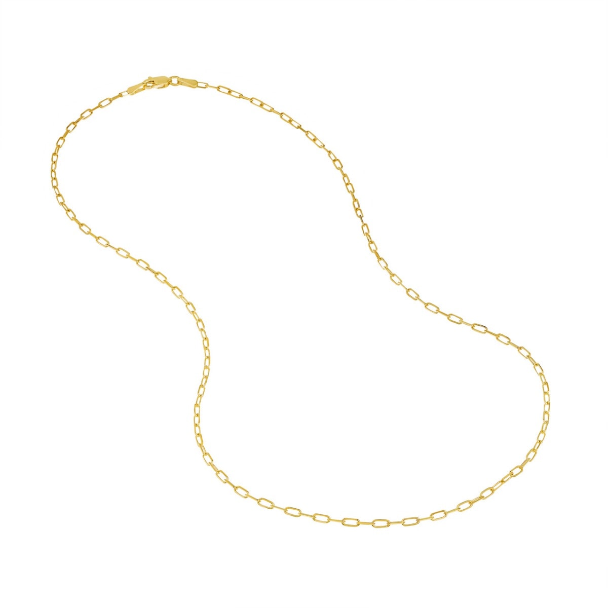 Thin Paper Clip Gold Chain view 4