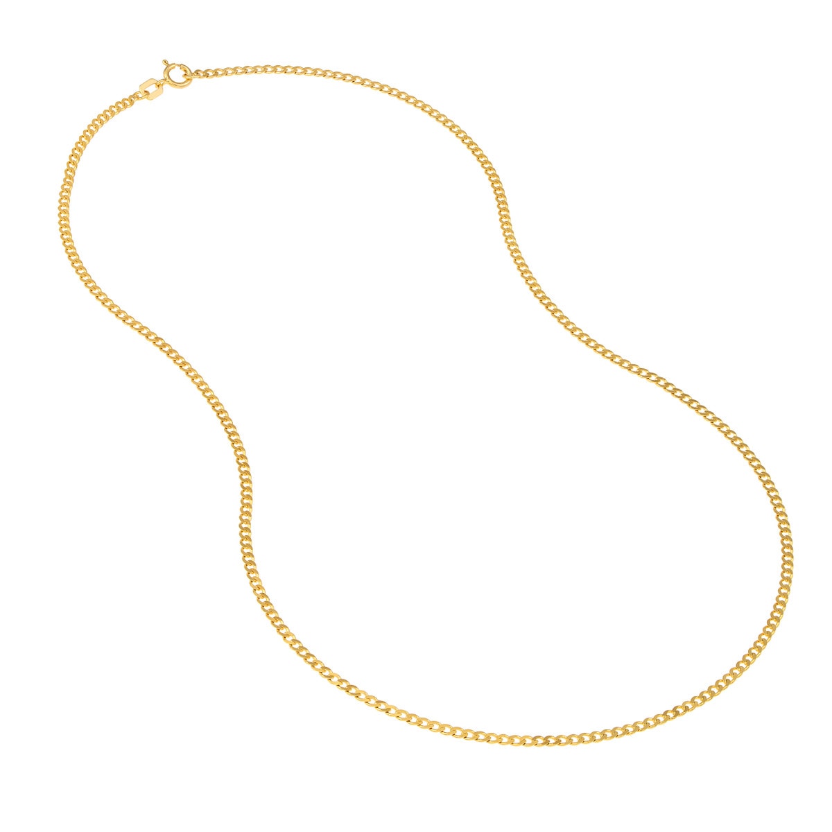 1.95mm Open Curb Gold Chain view 3