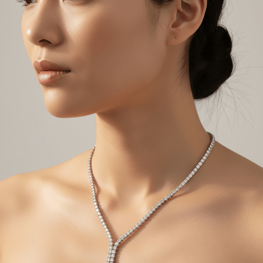 10_Carat_Bow_Tie_Tennis_Necklace_Zoom