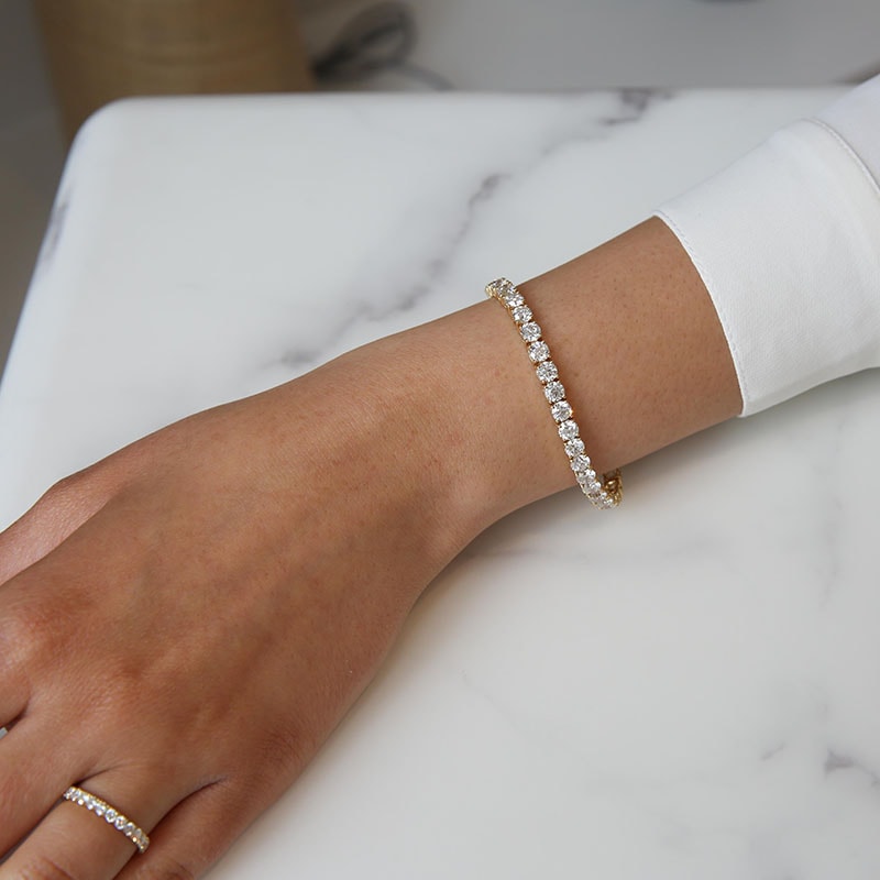 10 Carat Diamond Tennis Bracelet view 3