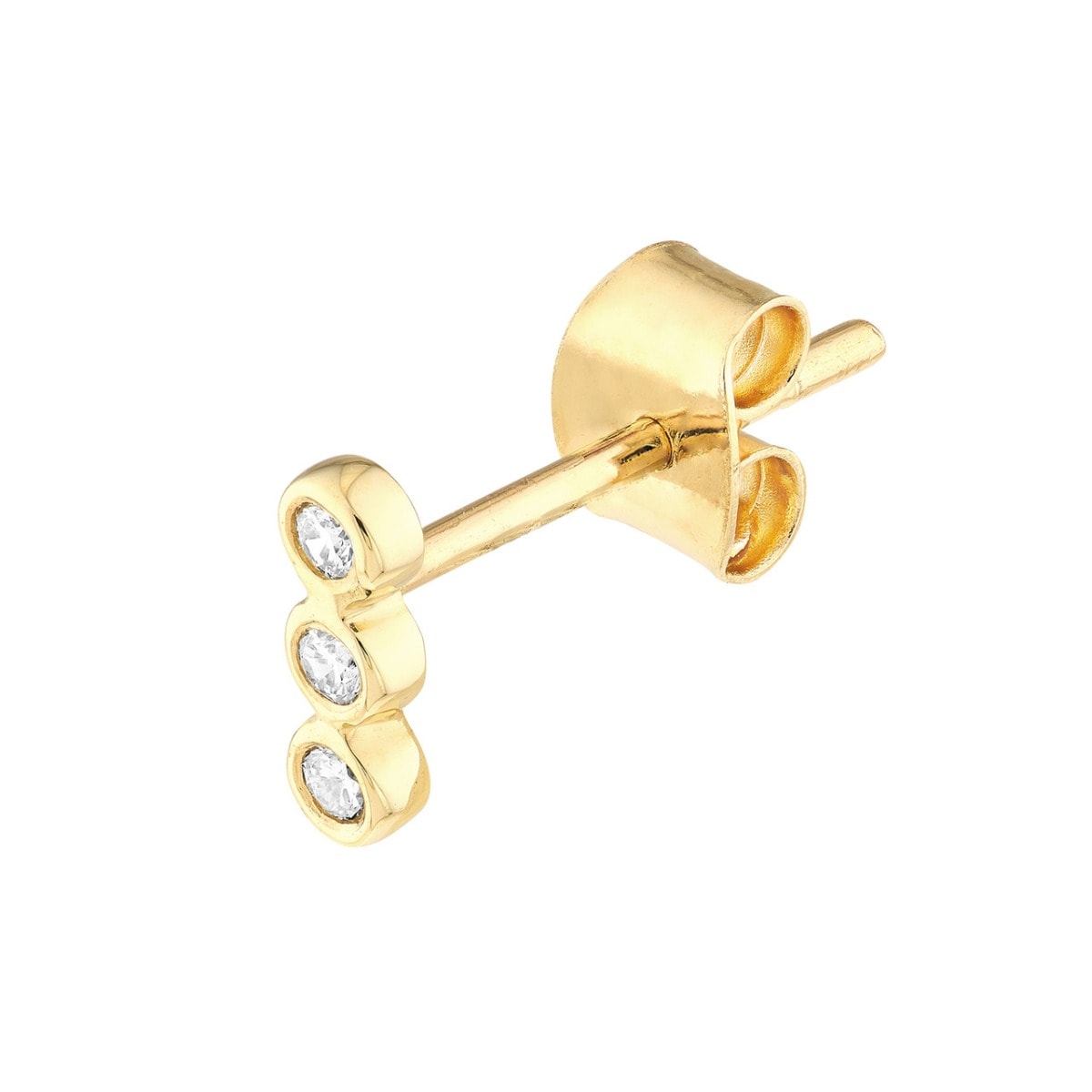 Triad Diamond Studs view 4
