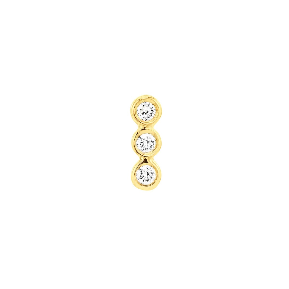 Triad Diamond Studs view 3