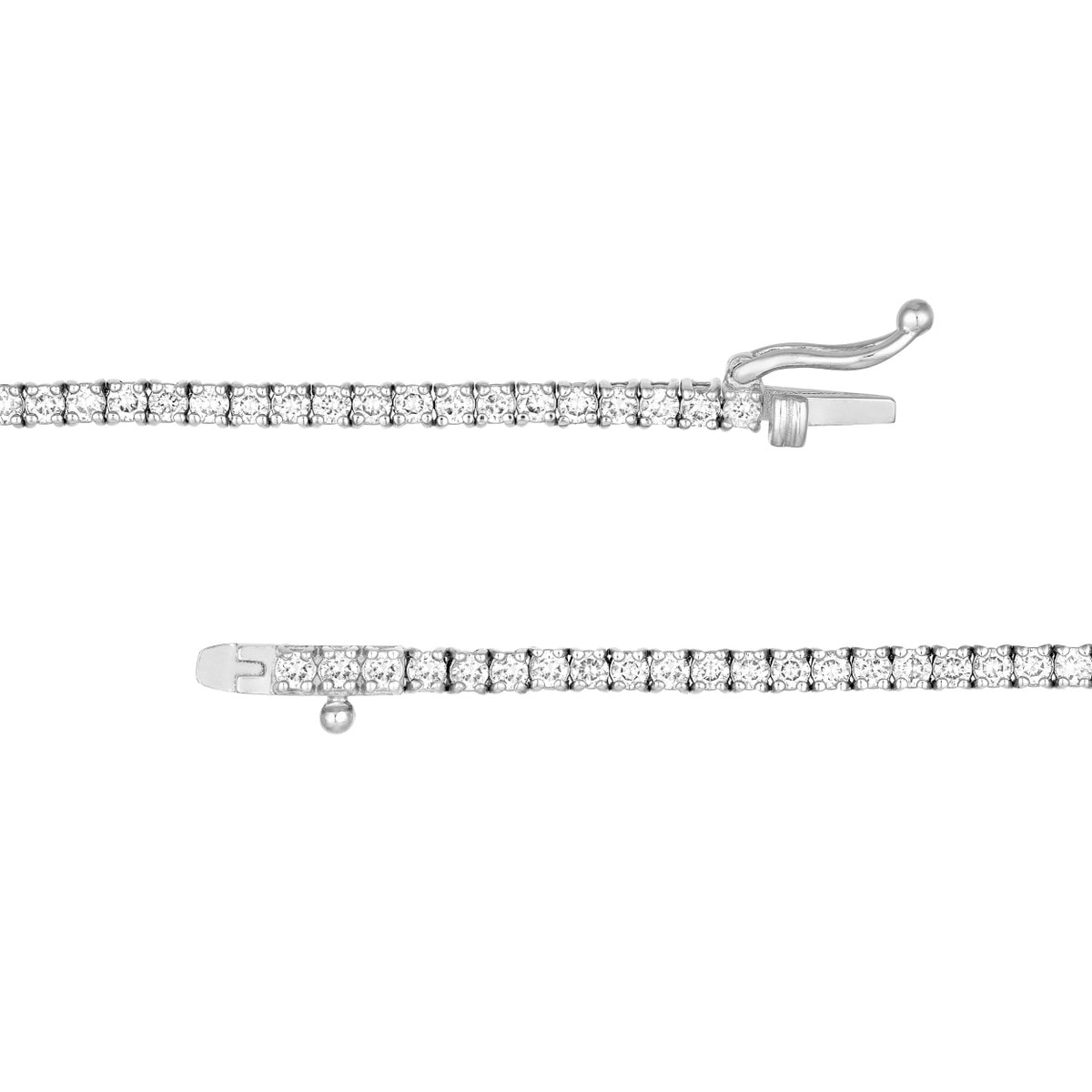 12ct Lab Grown Diamond Tennis Necklace view 5