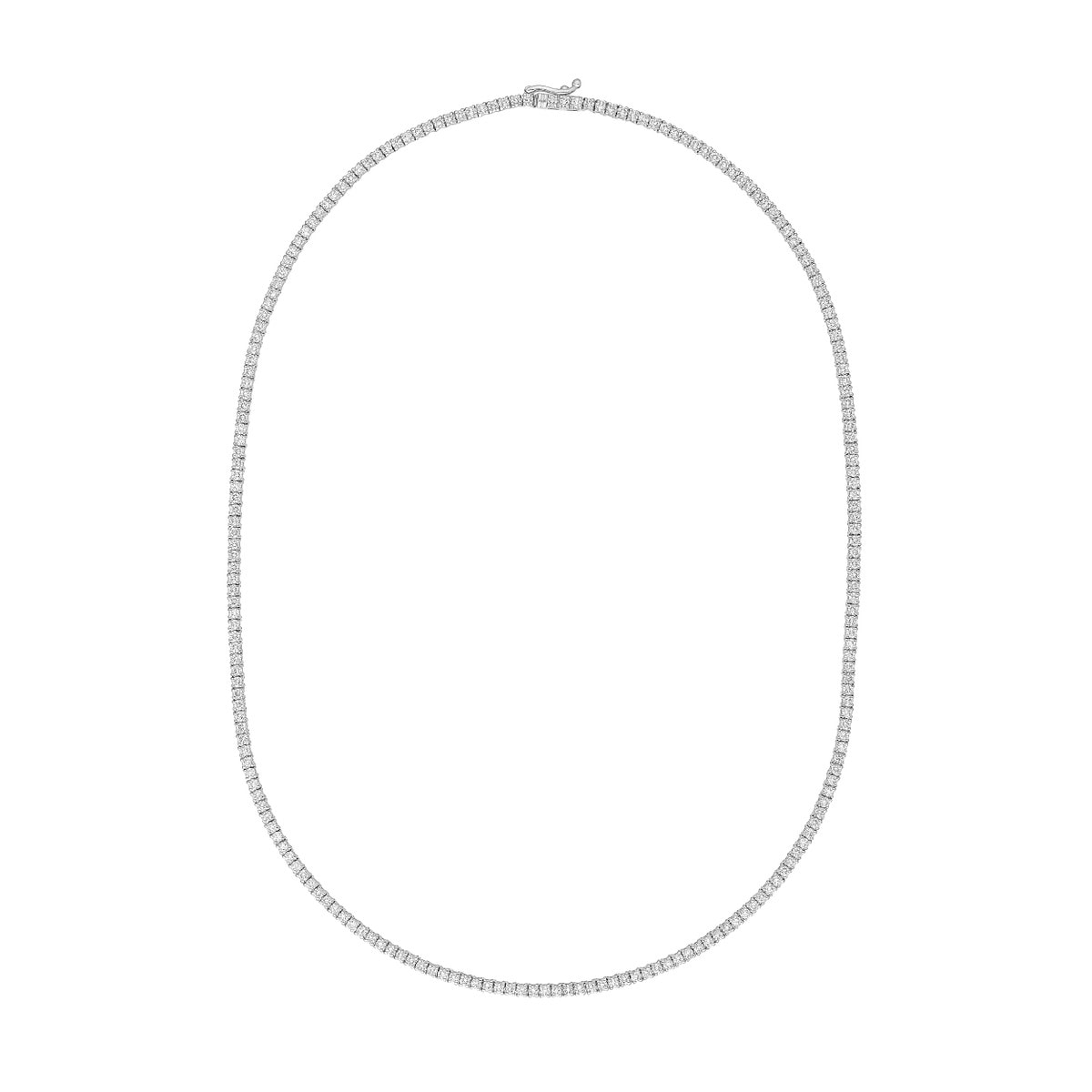 12ct Lab Grown Diamond Tennis Necklace view 4