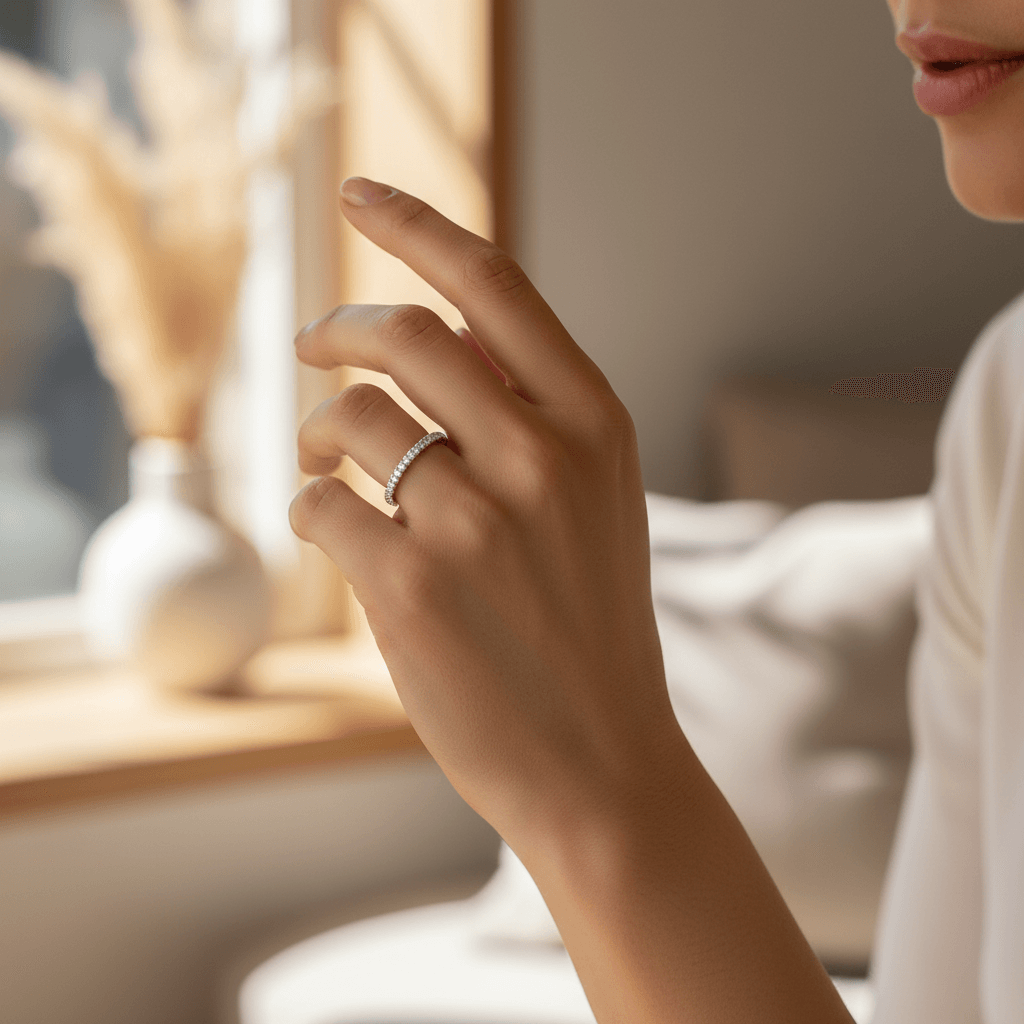 15mm_Micro_Setting_Diamond_Eternity_Ring_On_Hand
