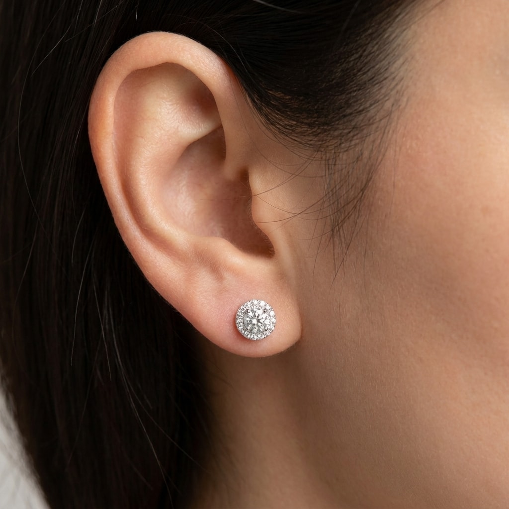 18k_White_Gold_1ct_Total_Round_Halo_Setting_Diamond_Earring_Studs_Zoom
