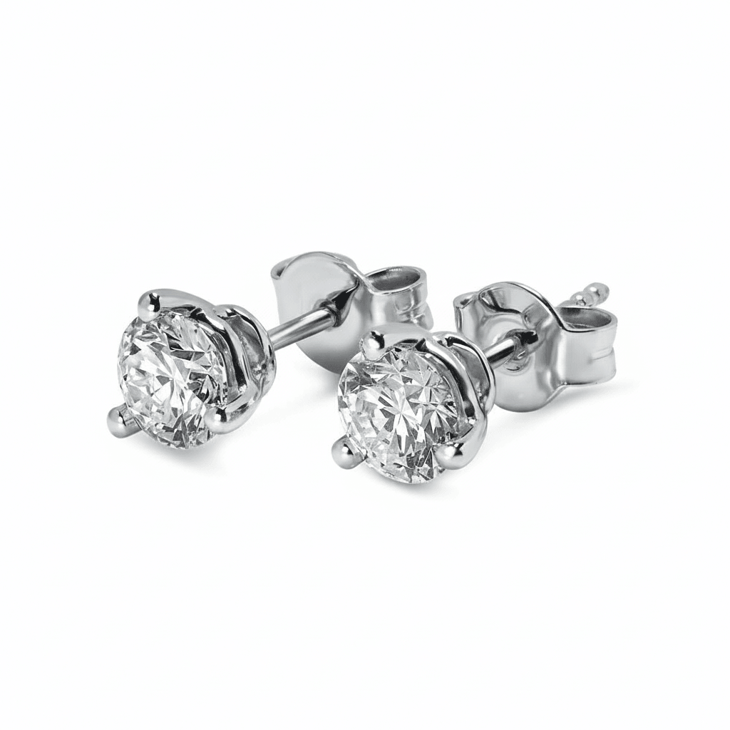 18k White Gold 2ct Total Lab Grown Diamond Earring Studs