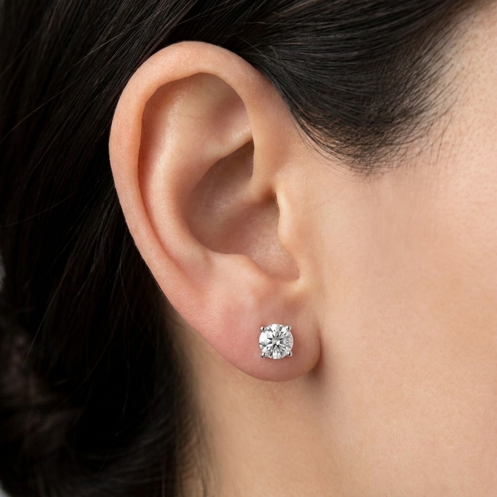 18k_White_Gold_Four_Claw_1ct_Total_Diamond_Earring_Studs_Zoom