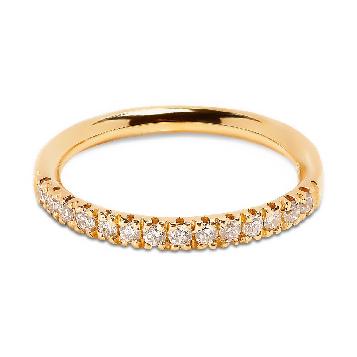 Classic 2.2mm Micro Set Diamond Wedding Ring view 4