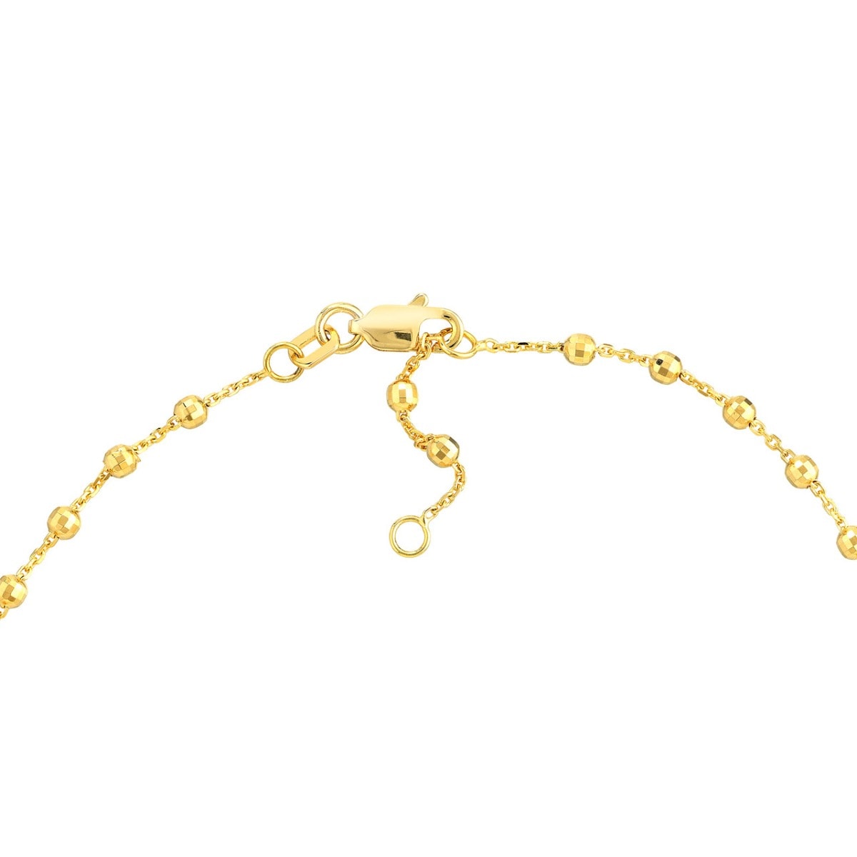 Disco Beads Gold Anklet view 2