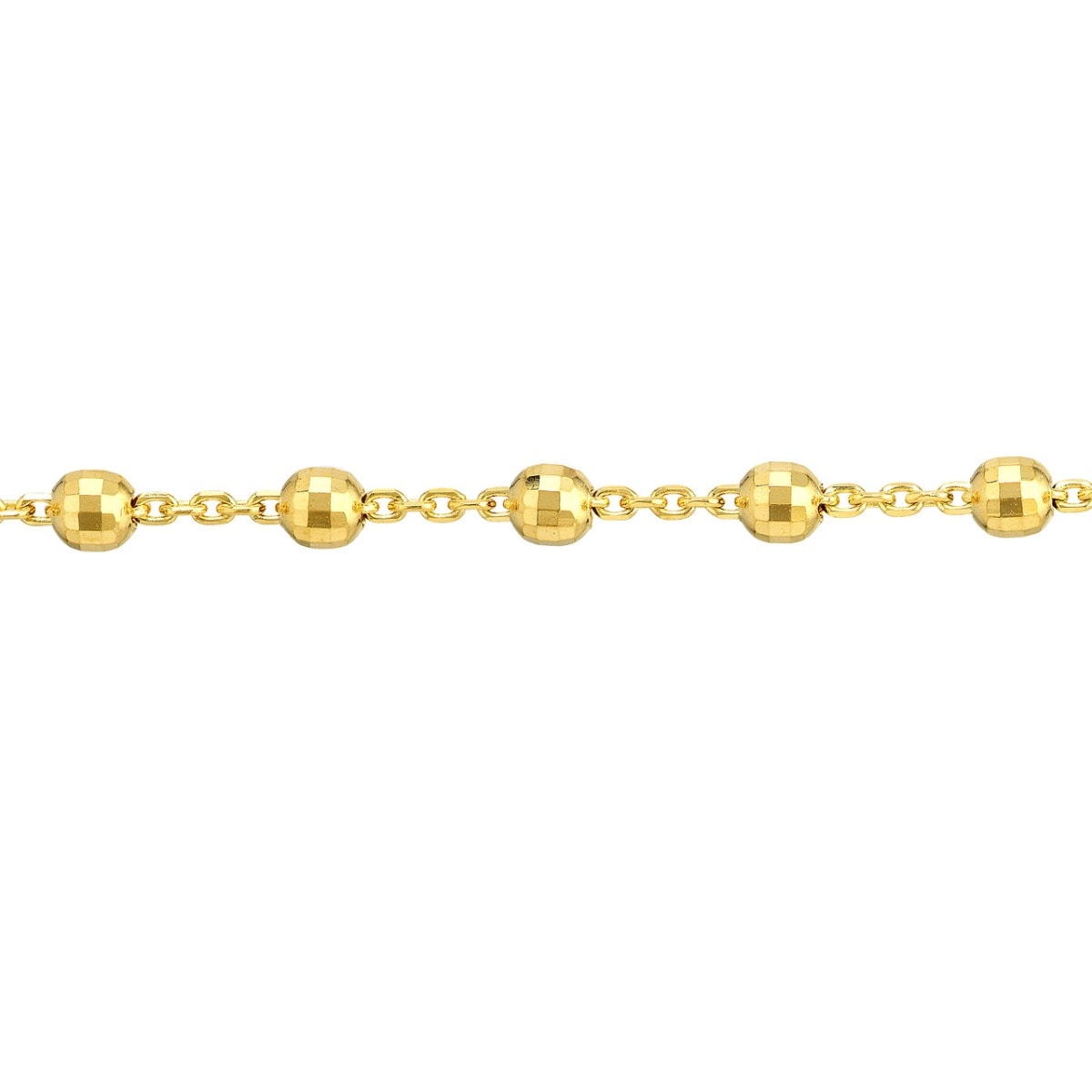 Disco Beads Gold Anklet view 3