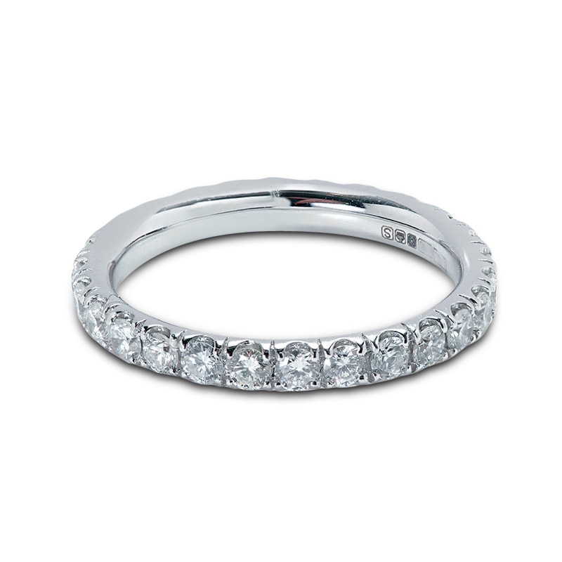 Diamond Eternity Ring Micro Set 2.5mm 1ct