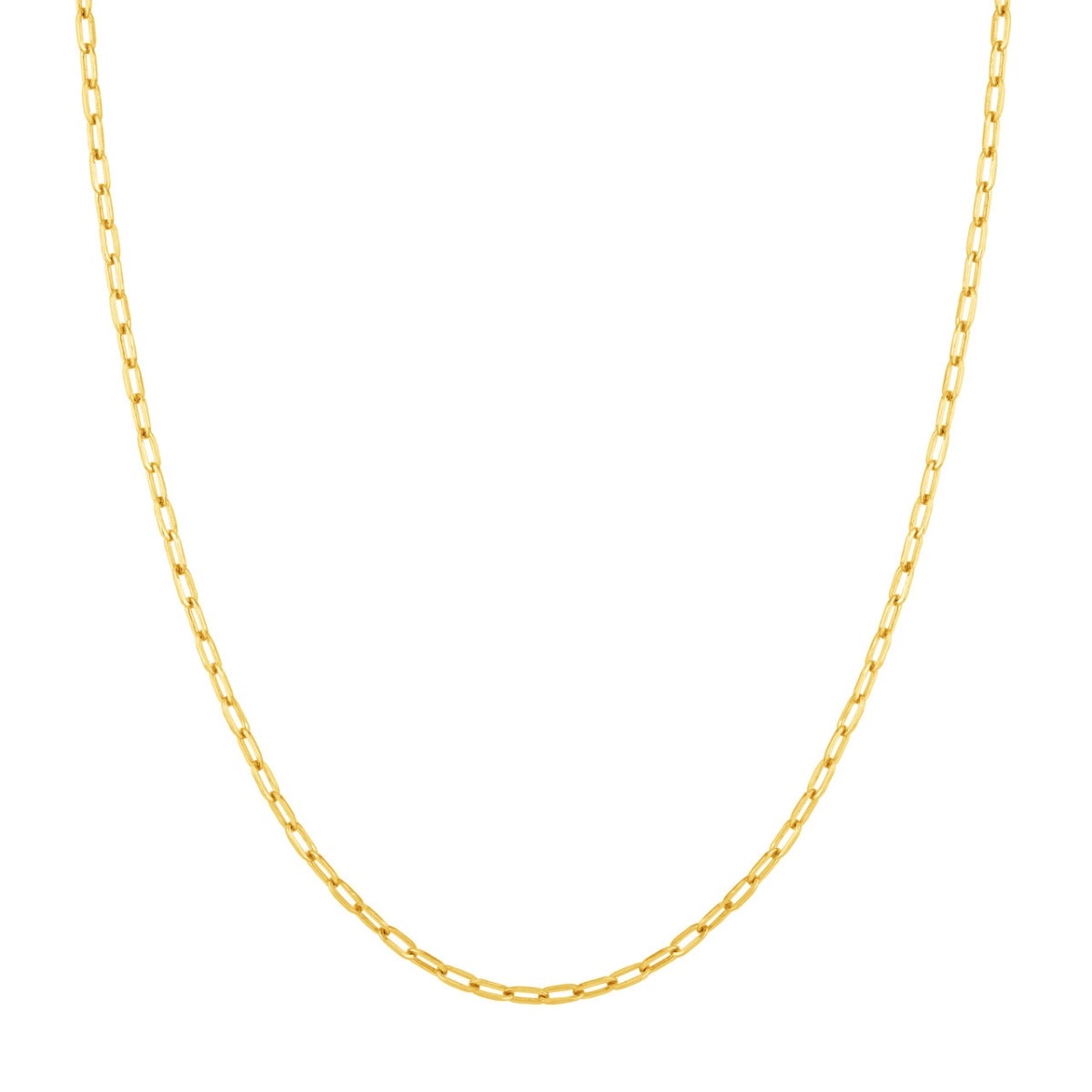 Mid Paper Clip Gold Chain view 1