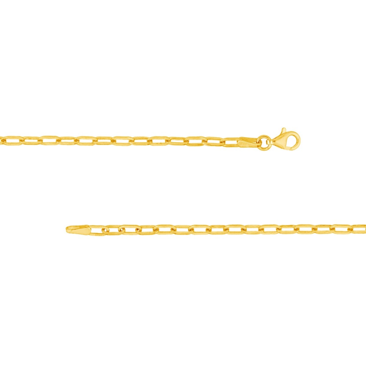 Mid Paper Clip Gold Chain view 3