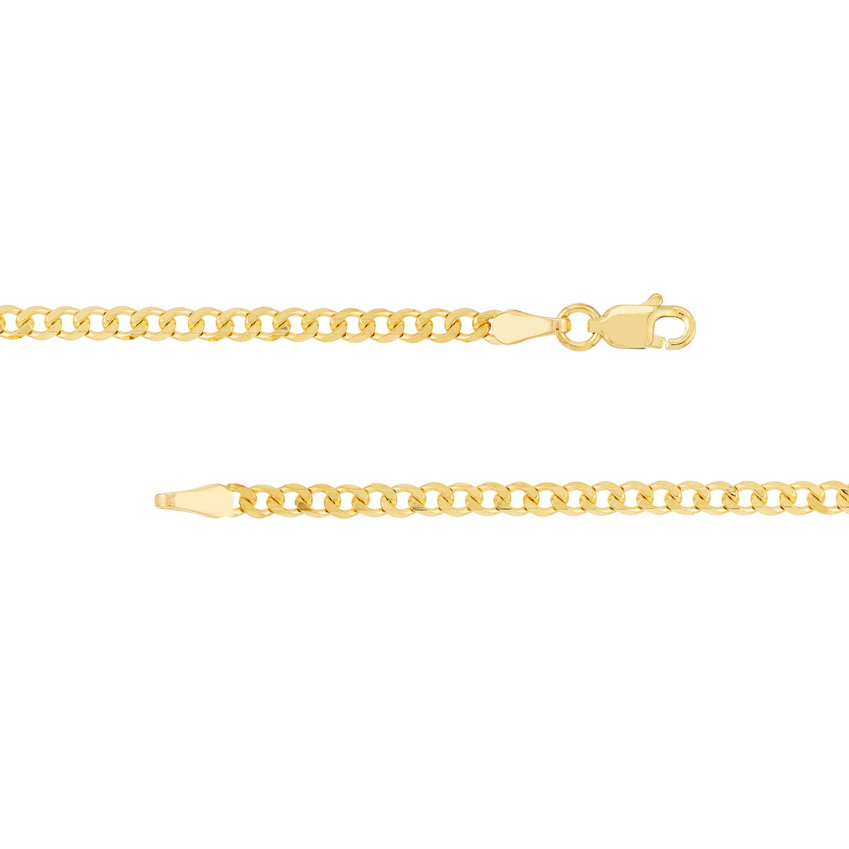 2.70mm Open Curb Gold Chain view 4