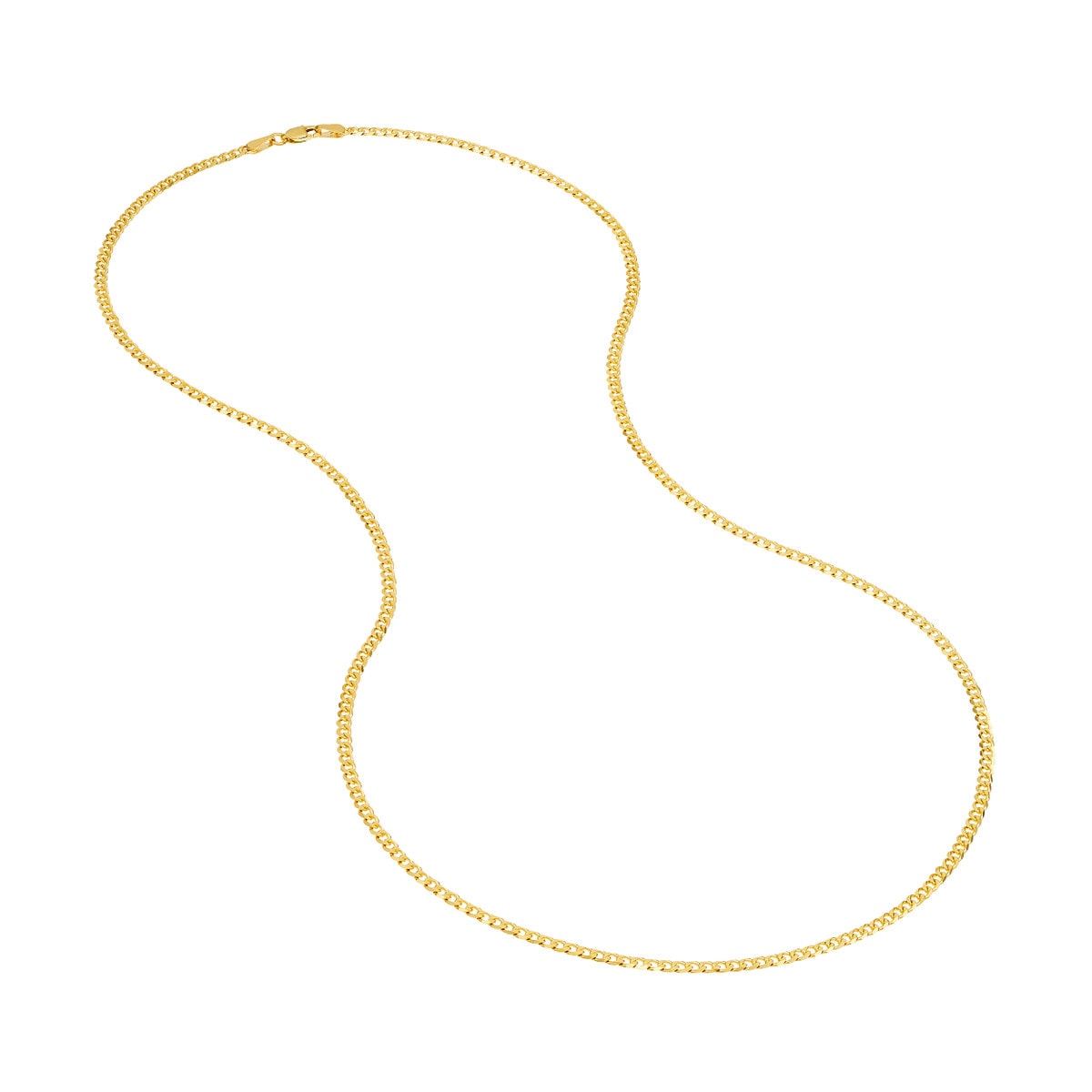 2.70mm Open Curb Gold Chain view 3