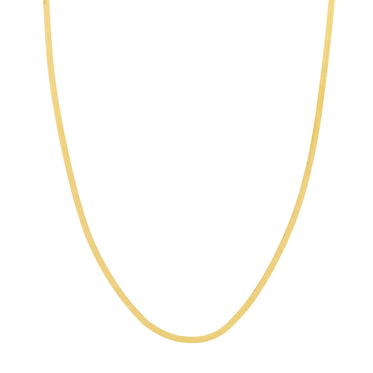Herringbone Gold Chain view 1