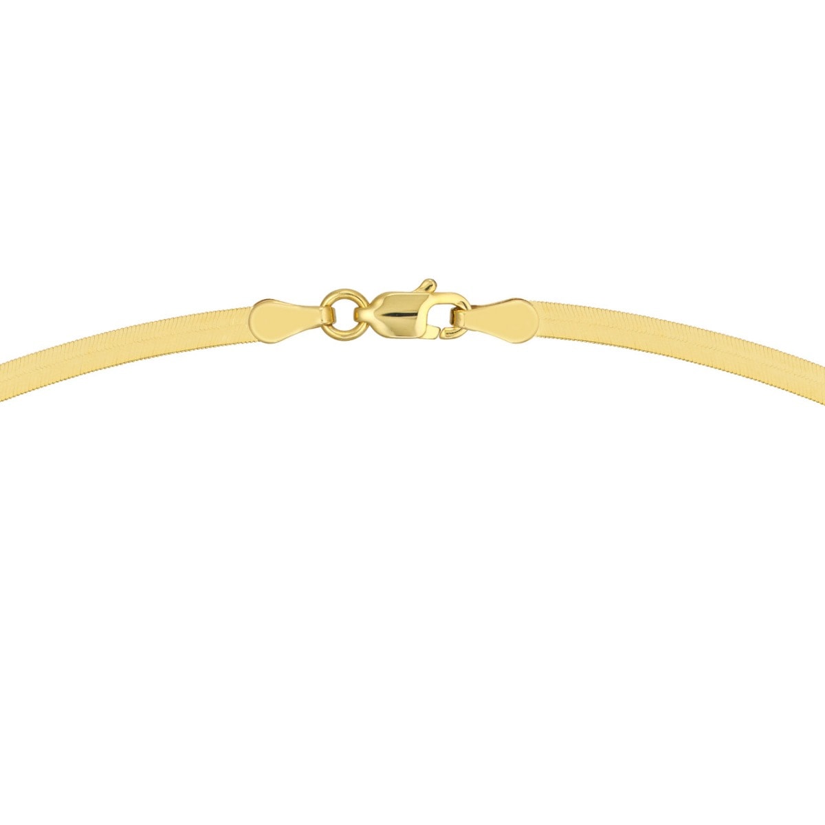 Herringbone Gold Chain view 4