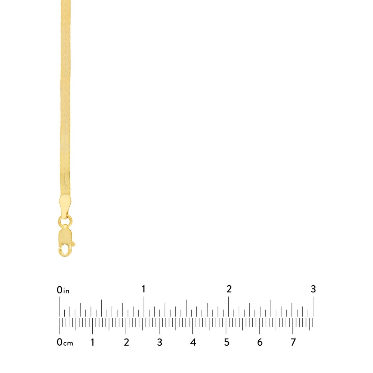 Herringbone Gold Chain view 5