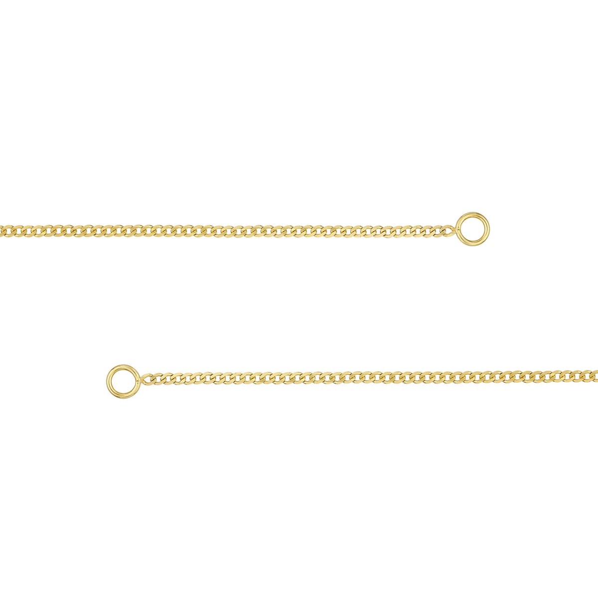 2.7mm Curb Split Gold Chain view 5