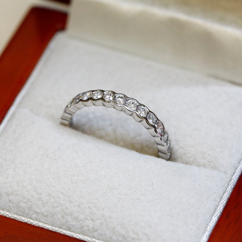 3mm Rubover Setting Full Diamond Eternity Ring 1.00ct in a Box