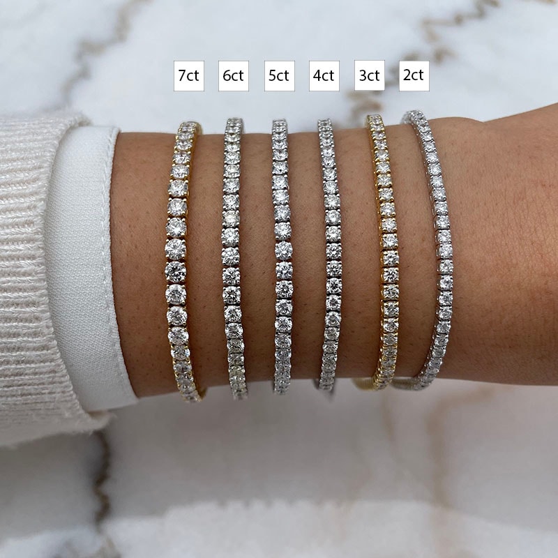 4 Carat Diamond Tennis Bracelet view 4